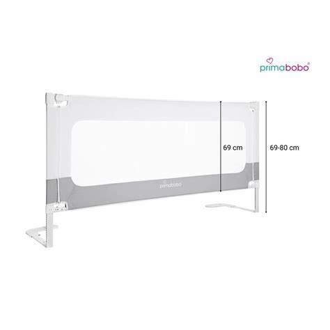 Infografic: Mod de instalare si reglaje ale barierelor de pat Primabobo Classic XXL (lungime 200 cm, inaltime 68-98 cm)
