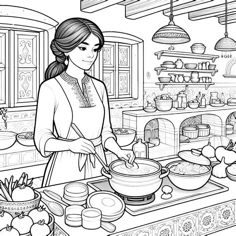 Femeie însărcinată pregătind mâncare în bucătărie