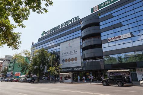 Harta cu locațiile spitalelor partenere (Ponderas Academic Hospital, Spitalul Euroclinic)