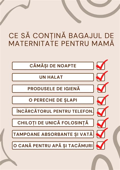 Infografic reprezentând serviciile oferite de maternitate