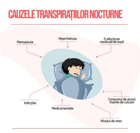 Infografie: cauze transpirații nocturne în sarcină