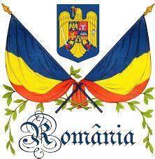 Imagini cu simboluri naționale: stema, drapelul, harta României.