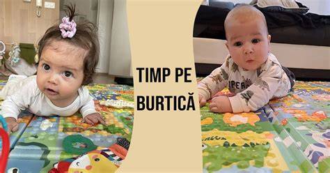 Ilustrație: bebeluș în burtică și primul gest de atingere