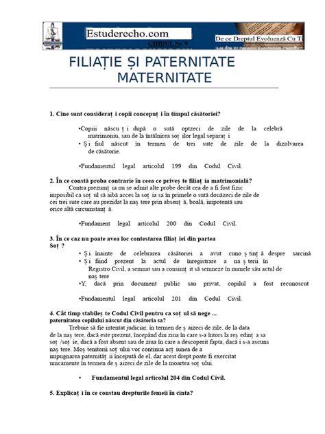 Carte/text: citate despre prezumția de paternitate și scopul tăgării