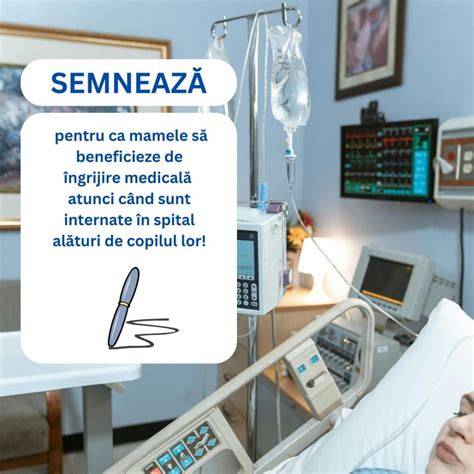 parinte linistit alaturi de copil in spital