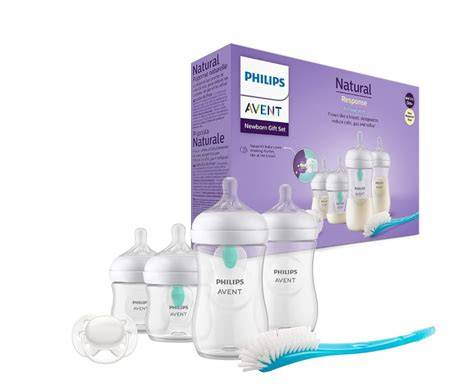 Infografic: Diagrama comparativă a tipurilor de tetine Philips Avent (Anti-colic, Natural, Debituri și vârste asociate)