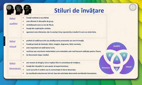Diagramă: Stiluri de învățare