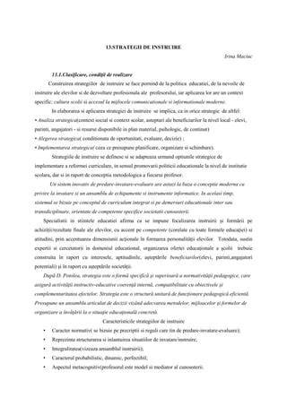 Schema adaptării strategiilor de învățare după vârstă