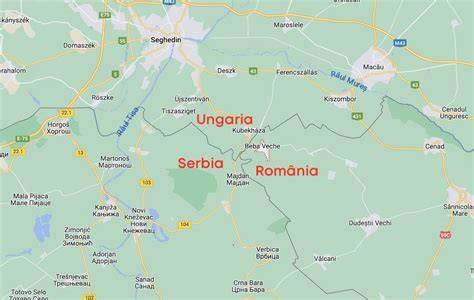 Hartă a zonei Beba Veche și localități învecinate
