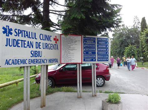 Imaginea unei bucăți de plan al spitalului cu secțiile obstetrică-ginecologie marcate