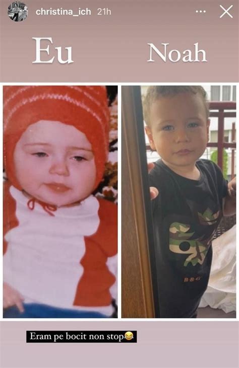 Cristina Ich cu fiul ei, Noah