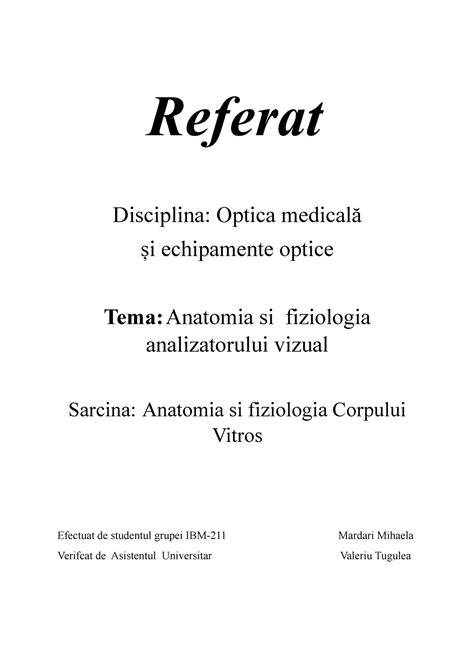 Diagrame: Echipamente optice și corecție