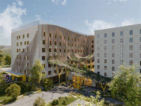 Randare a Campusului Medical Pediatric