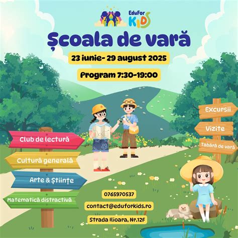 Grafic cu diferitele pachete: Before School, After School, Școala de vară.
