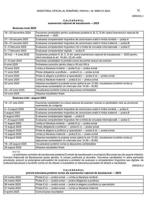 Infografic: Arborarea procesului Bacalaureatului 2026, cu probele scrise, probele B (limba maternă) și alergările pe calendar