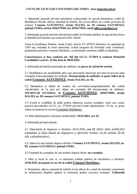 Etapă de depunere oferte