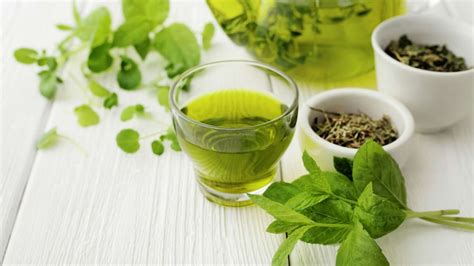 Grafic cu beneficiile ceaiului verde pentru sănătate