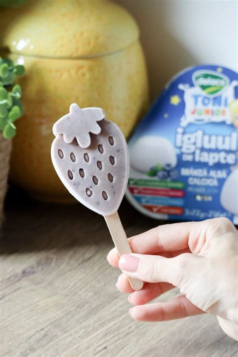 Imagine cu o familie preparând înghețată de casă cu fructe