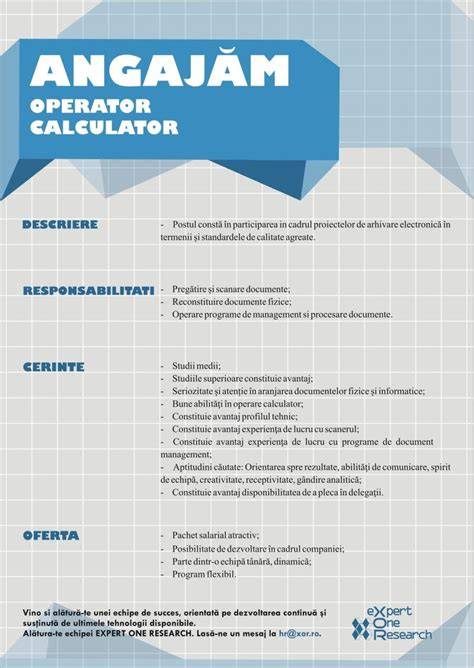 Grafice salariale pentru pozitia de Operator Documentare