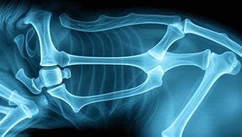 Imagine cu o radiografie veterinară a unei pisici