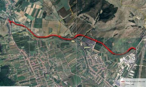 Plan traseu centură nord Alba Iulia