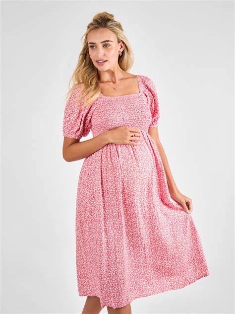 Rochie midi eleganta pentru gravide, culoare pastel