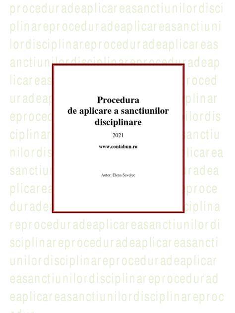 Infografic: Elemente ale abaterii disciplinare și etapele procedurii disciplinare