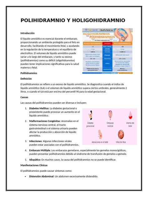 Diagramă explicativă: oligohidramnio vs. polihidramnio