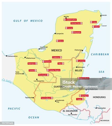 Harta Imperiului Maya