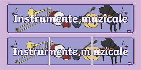 Afiș cu instrumente pentru mini-orchestră