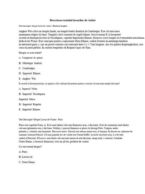 Text descriptiv simplificat despre instrumente