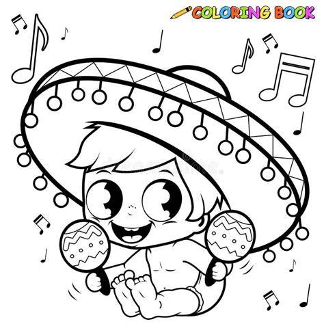 Maracas ilustrate, versiune alb-negru