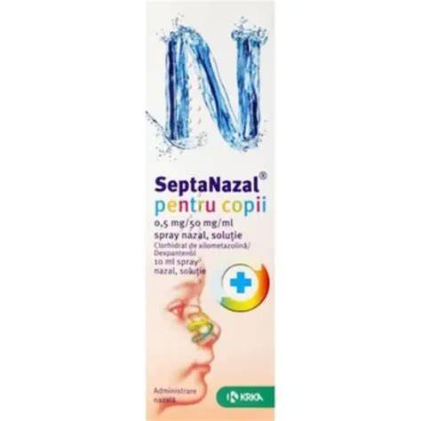 Infografic: cum se administrează Septanazal pentru copii