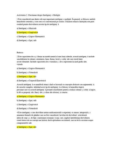 Infografic despre inteligențele multiple ale lui Gardner