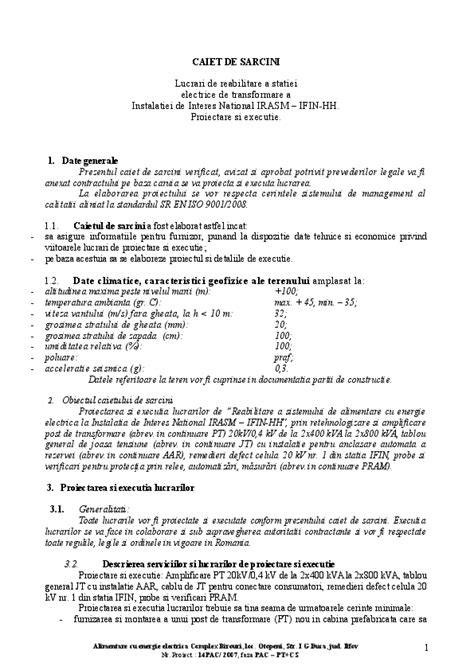 Diagrama decizionala pentru definirea cerintelor tehnice in caietul de sarcini