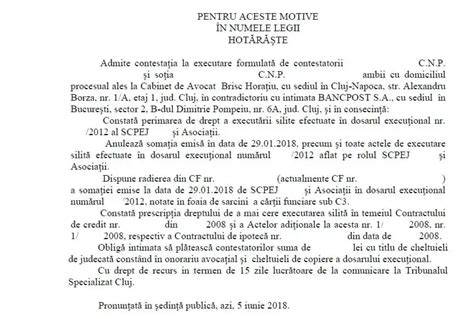 Schema competentei si fluxul contestatiei la executare