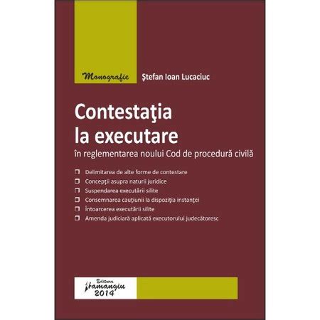 Plan de actiune in contestatia la executare