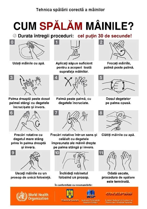 Infografic igiena maini spital