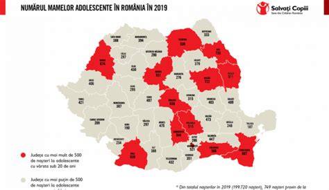 Infografic: distribuția mamelor minore în România, cu date pe ani