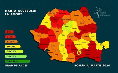 Harta accesului la servicii de monitorizare prenatală în diferite regiuni