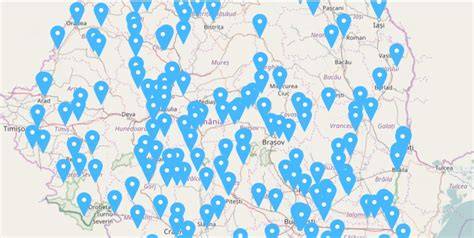 Harta distribuirii centrelor cu ecografii morfofetale în sistem public