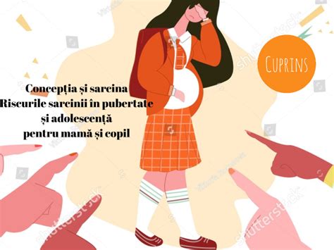 Infografic cu riscurile sarcinii la adolescență