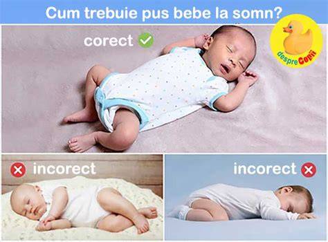 Pozitii de somn sigure pentru bebeluși