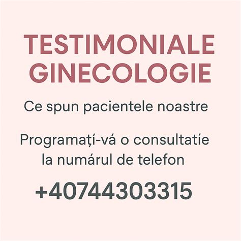 Testimoniale pacienți despre serviciile obstetrică-ginecologie