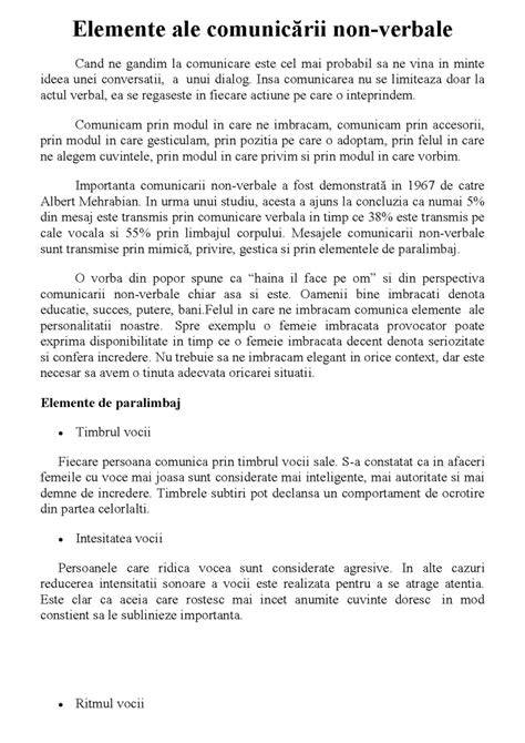 Schema comunicării non-verbale în training