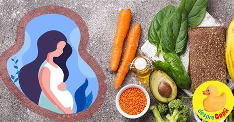Imagine infografic despre sarcina si nutritie