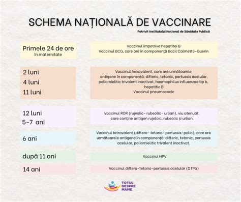 Schema de vaccinare a bebelușului în primul an de viață