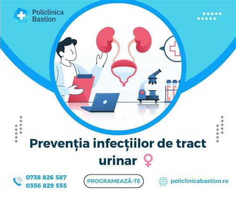 Infografic cu sfaturi pentru prevenirea infecțiilor urinare