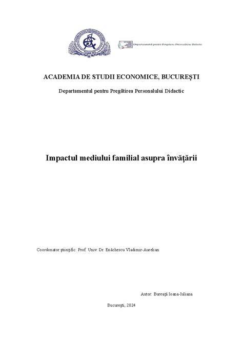 Diagramă: impactul mediului familial și școlar asupra dezvoltării socio-emoționale