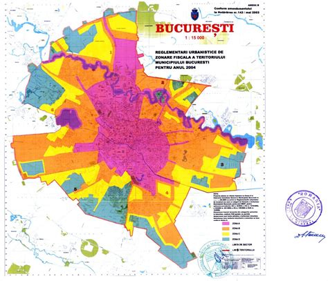 Imaginea 1: Hartă a zonelor de parcare în Sectorul 5